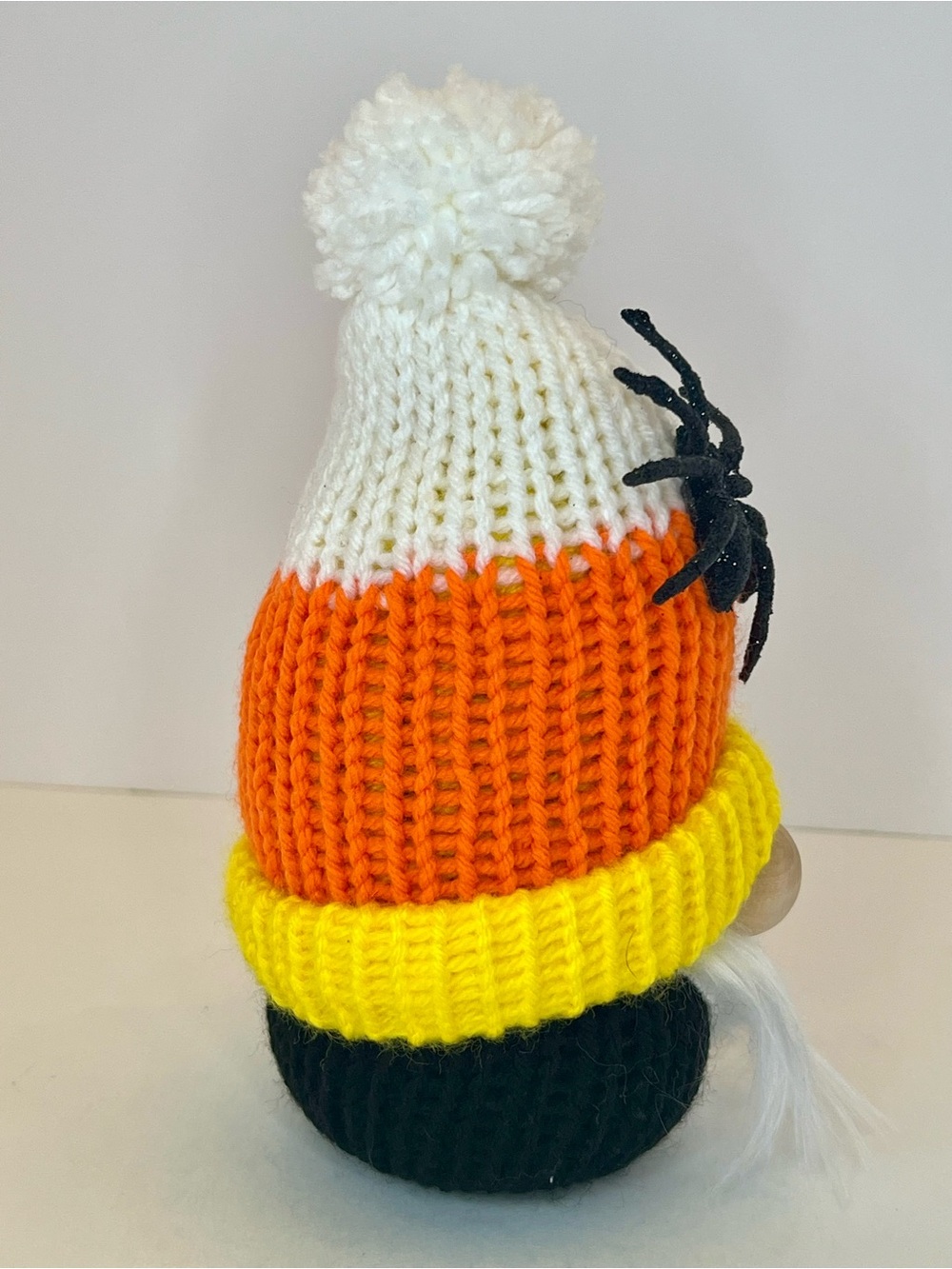 Halloween Spider Candy Corn Gnome | Handmade Fall Décor | Spooky Autumn Décor - Picture 3 of 6